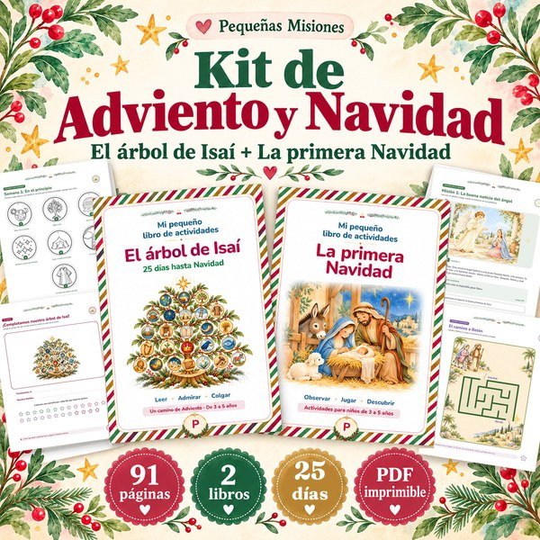 Kit de Adviento y Navidad: El árbol de Isaí y La primera Navidad